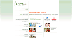 Desktop Screenshot of diapasonasistencial.es
